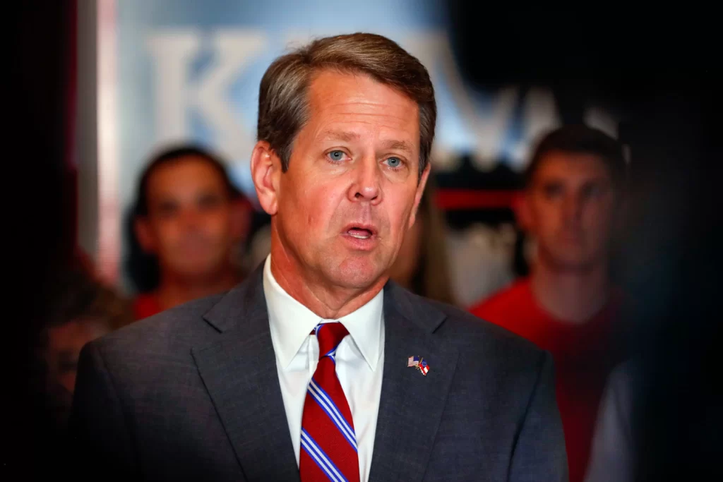 WATCH: RINO Georgia Gov. Kemp Says He Did Not Vote for Anyone in Republican Primary