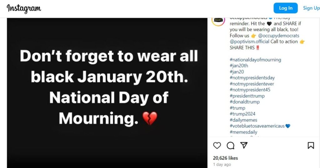 James O’Keefe Set to Release Video Exposing ‘Resistance’ Within the Pentagon Occupy Democrats Urge Wearing Black Monday for ‘National Day of Mourning’ Over Trump Inauguration | Spreely News