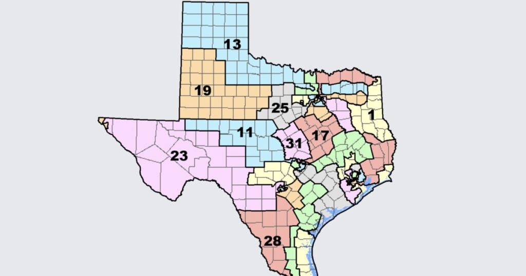 Texas Republicans Unveil New Congressional Map Potentially Giving GOP 5 More Seats