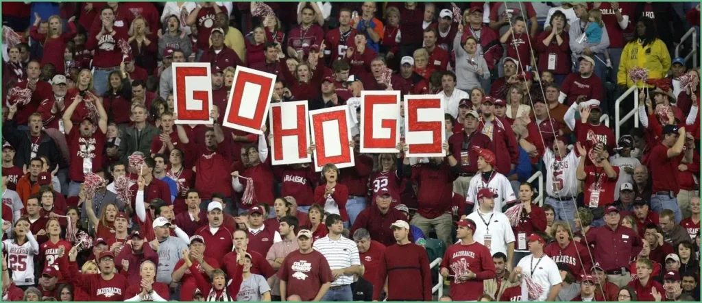 Arkansas Fans Continue Tailgate Despite Hail And Tornado Warnings