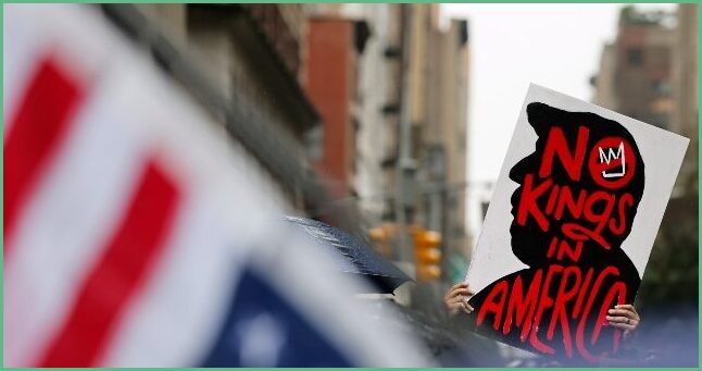 Anti Trump Protesters Return To Washington DC For No Kings Protests