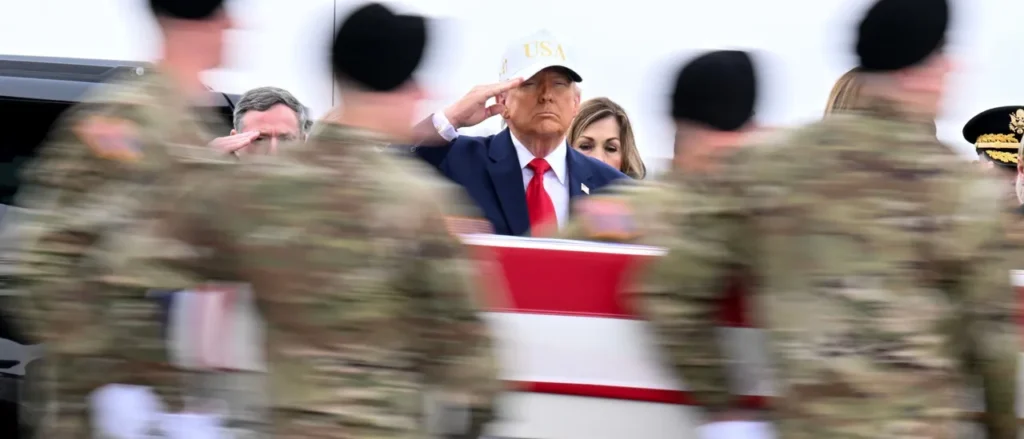 Trump Honors Fallen Americans Killed By Iranian Drone Attack