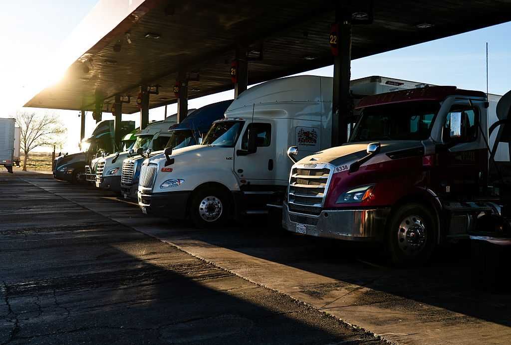 Trucking yard