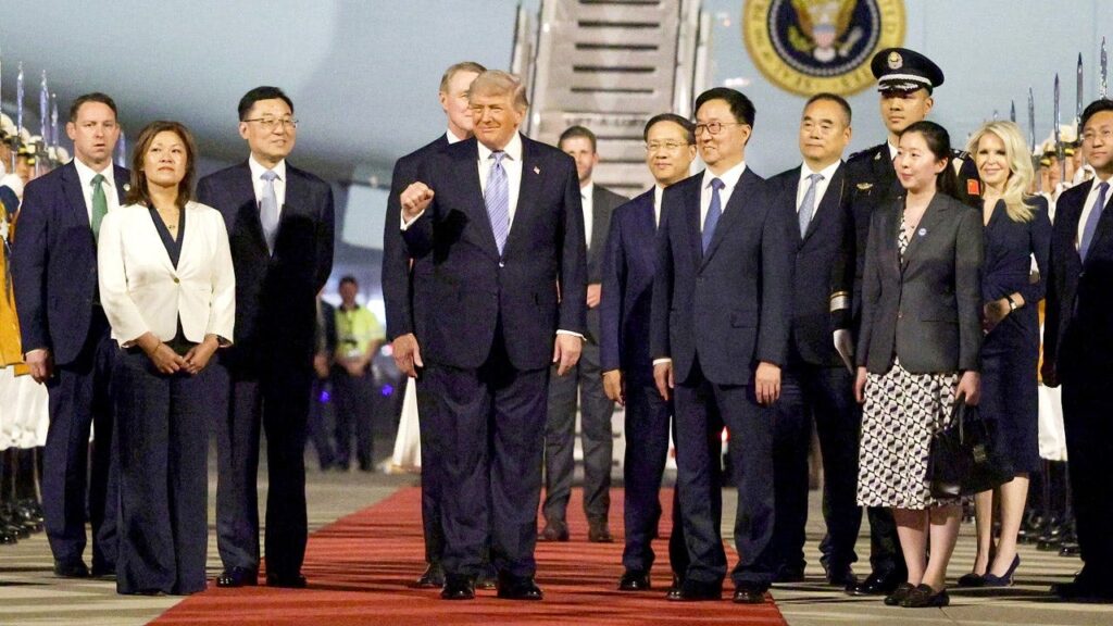 Trump Lands In Beijing With CEOs, Seeks Trade Deals