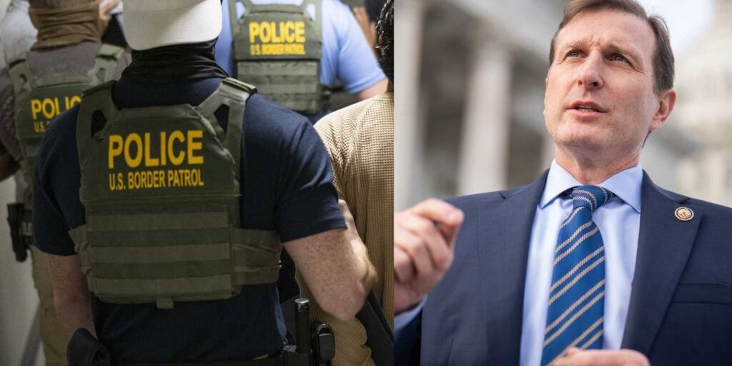 Rep Dan Goldman Confronts ICE, Frees Father Outside Court