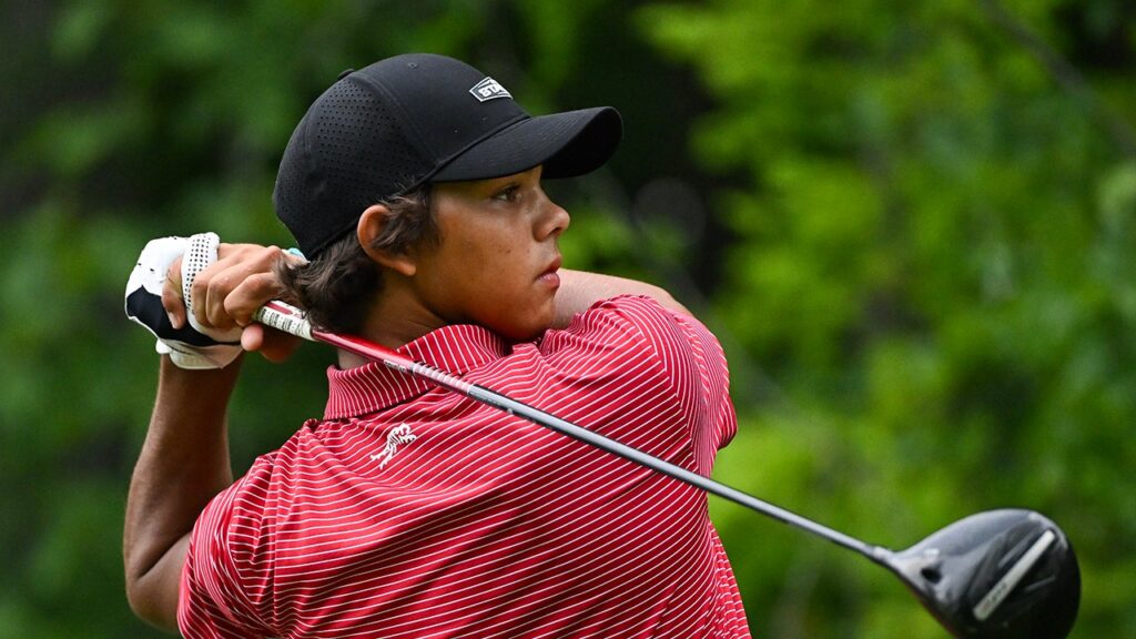 Charlie Woods Falters After Fan Phone Distracts Junior Amateur Playoff