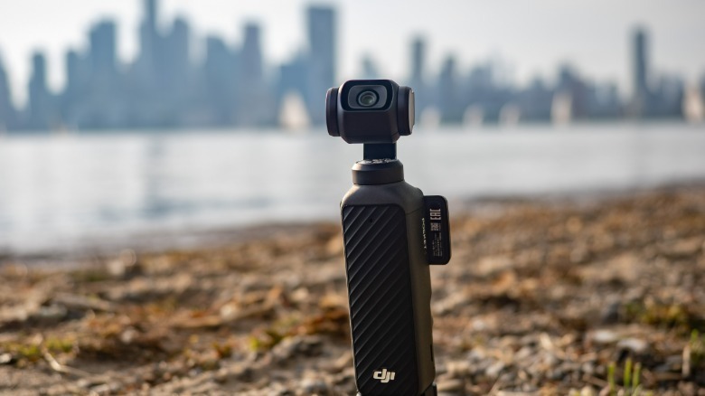 DJI Pocket 4 on the beach