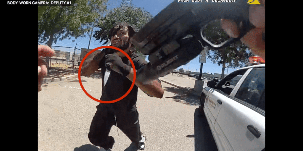 LA Sheriff Bodycam Shows Fatal Officer Shooting of Knife-Wielding Man