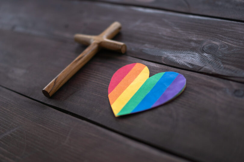 Catholic Ministry Brings Rainbow Cross To Pride Parade