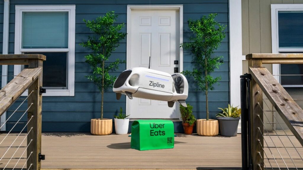 Uber Eats Drone Delivery Nears U.S. Cities With Zipline Deal