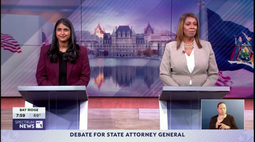 Letitia James stumped by debate question as rival quips: ‘She only admires herself’