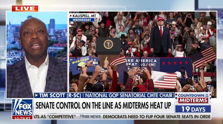 Sen. Tim Scott on battle for Senate control as midterms heat up