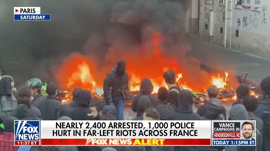 Greg Palkot reports on violent far-left riots and looting in France