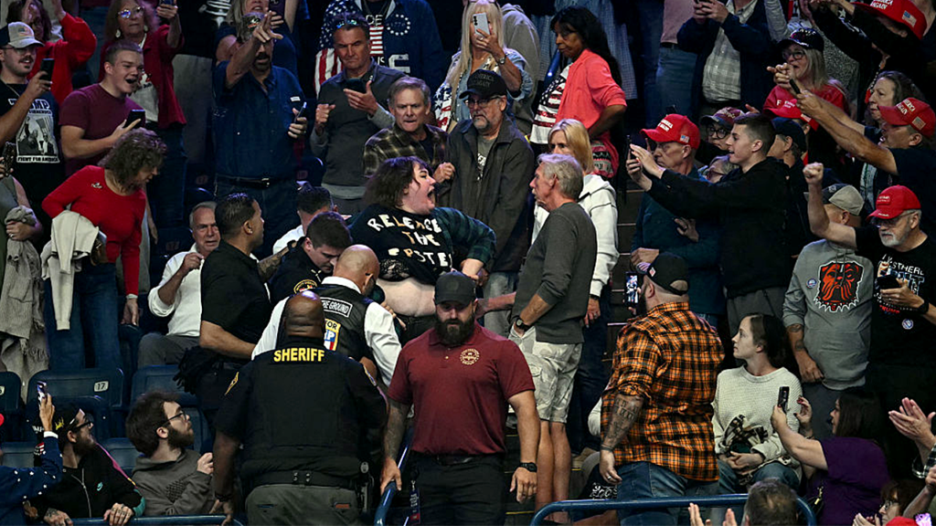Trump Supporter Punches Heckler At Ohio Rally As Tensions Rise